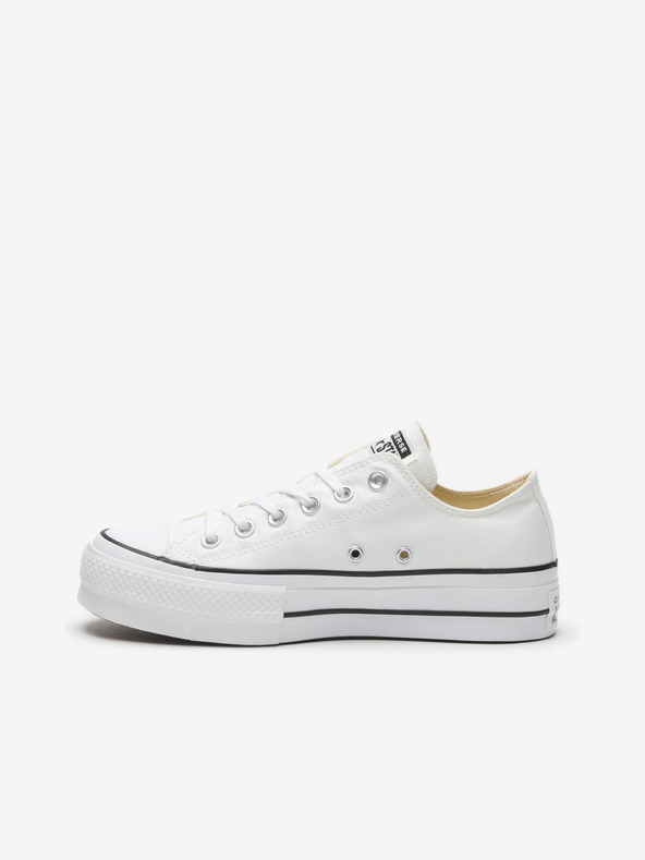 Converse Bijele Converse Chuck Taylor All Star platnene tenisice s platformom