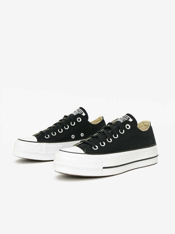 Converse Crne Converse Chuck Taylor All Star platnene tenisice s platformom
