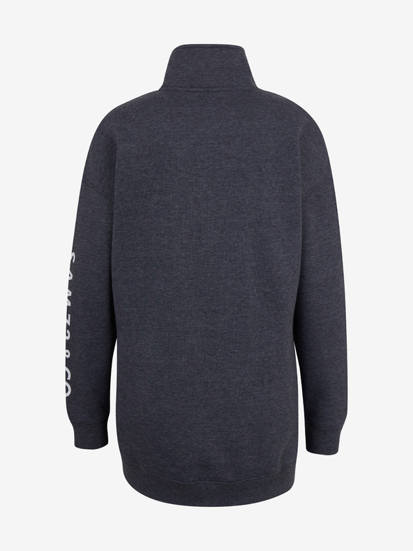 Sam 73 Siva ženska majica s brindovima i patentnim zatvaračem SAM 73 Asajj