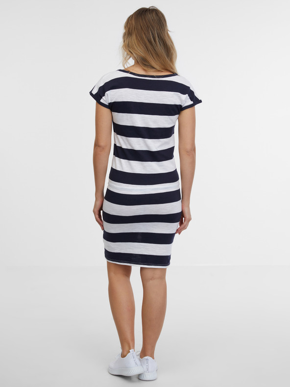 Sam 73 Bijelo-plava ženska haljina na pruge SAM 73 Reyna