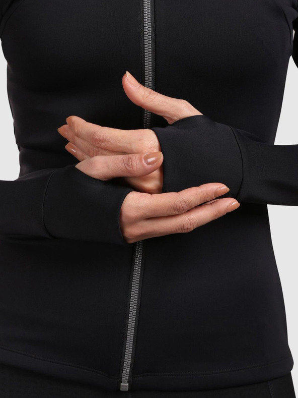 Kilpi Kilpi LAJEN-W ženska sportska majica s kapuljačom crna