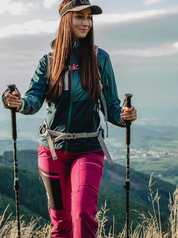 Kilpi Ženska hardshell vodootporna jakna Kilpi MAMBA-W tamno zelena