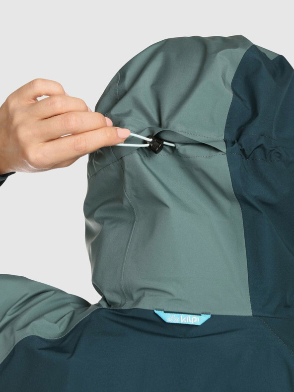 Kilpi Ženska hardshell vodootporna jakna Kilpi MAMBA-W tamno zelena