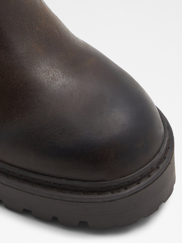 Aldo ALDO Palomina ženske tamno smeđe kožne gležnjače