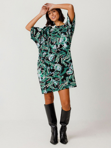 SKFK Zelena ženska cvjetna haljina SKFK Vestido Geaxi