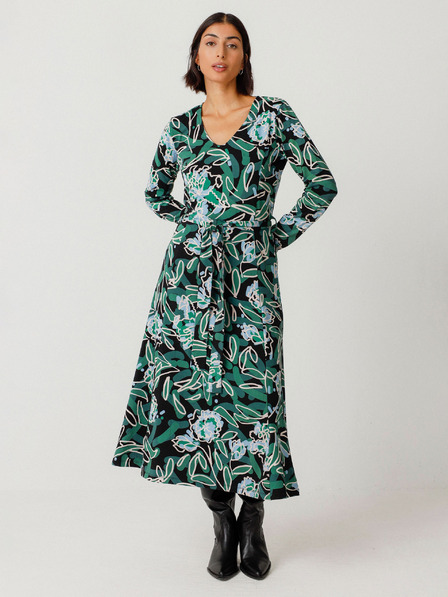 SKFK Zelena ženska cvjetna haljina SKFK Vestido Kaule