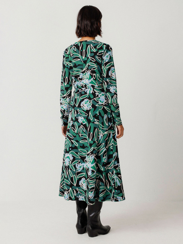 SKFK Zelena ženska cvjetna haljina SKFK Vestido Kaule