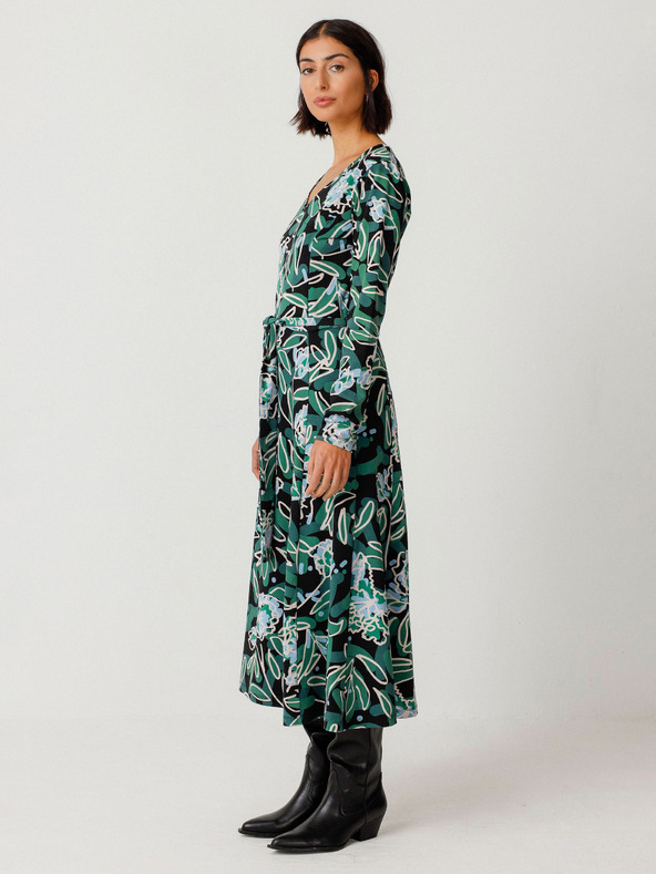 SKFK Zelena ženska cvjetna haljina SKFK Vestido Kaule