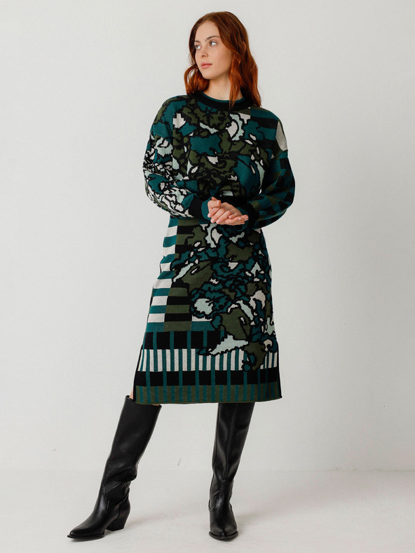 SKFK Zelena ženska cvjetna suknja SKFK Falda Alda