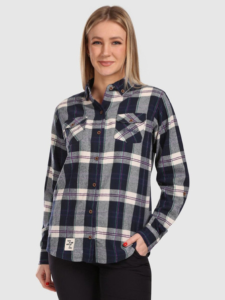 Kilpi Ženska sportska flanelska majica Kilpi FLANNY-W Plava
