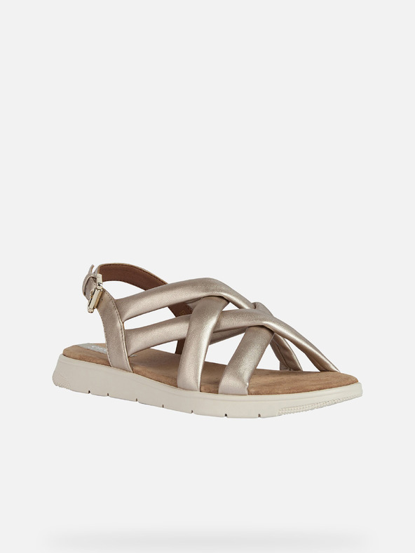 Geox Zlatne ženske sandale Geox Dandra
