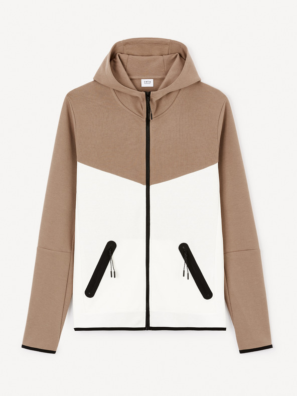 Celio Jenewyoke majica s kapuljačom na patentni zatvarač