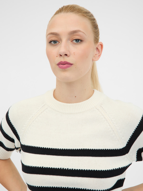 Orsay Ženska vesta kratkih rukava krem ​​boje ORSAY