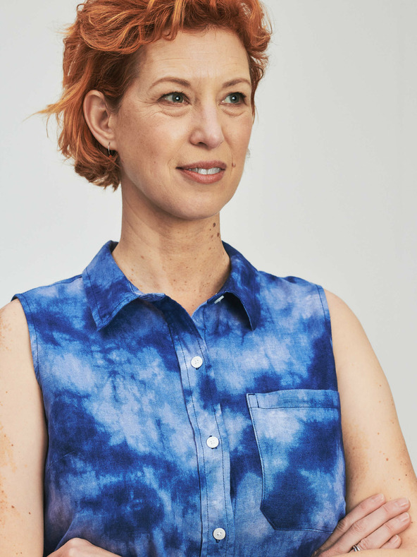 GAP Lanene batik maxi haljine GAP