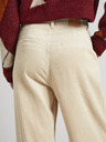 Pepe Jeans Pepe Jeans Cecilia Cord ženske hlače od samta krem ​​boje