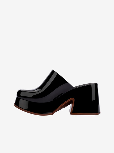 Melissa Crne ženske papuče na petu Melissa Mia