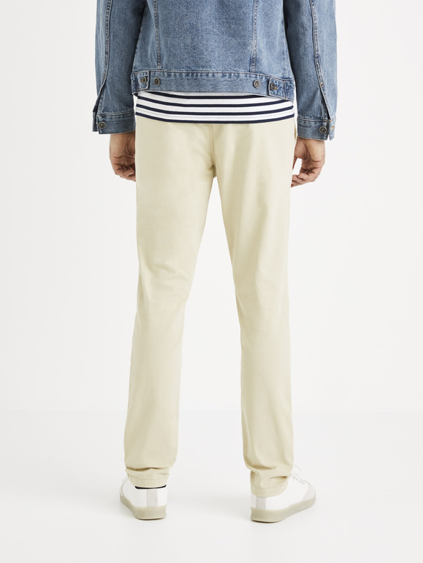 Celio Celio Roprime krem ​​chino hlače