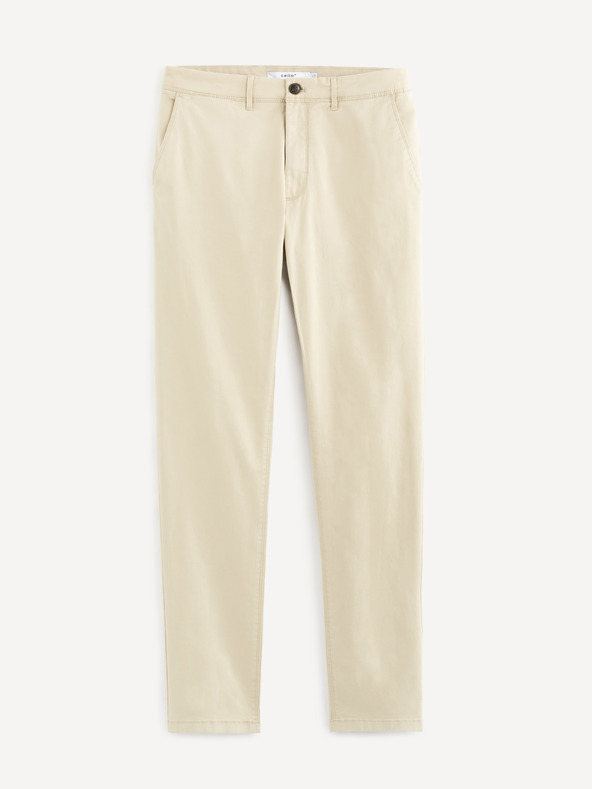 Celio Celio Roprime krem ​​chino hlače