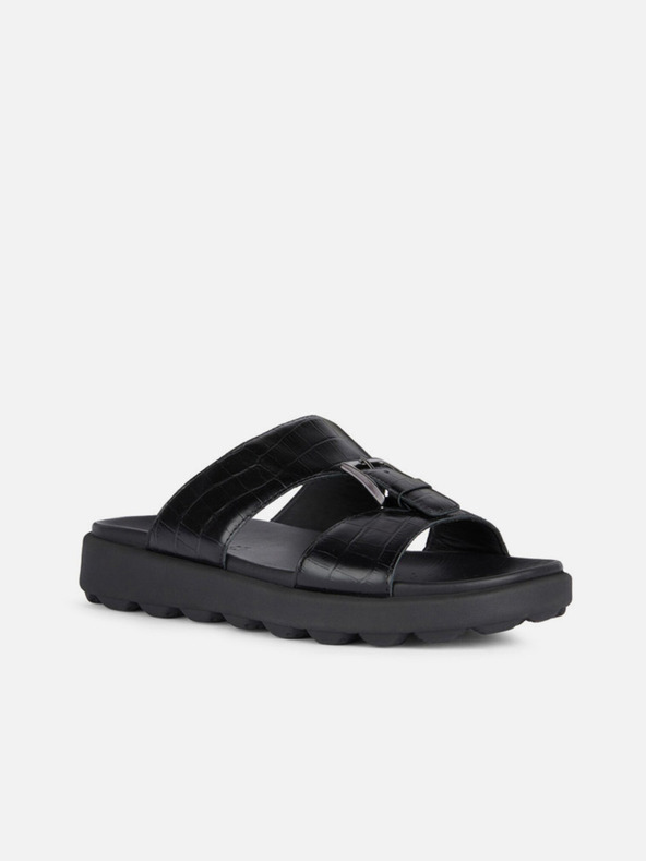 Geox Crne muške papuče Geox Spherica Ec6