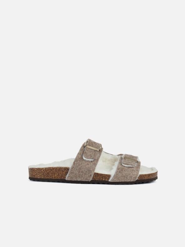 Geox Bež ženske papuče Geox Brionia