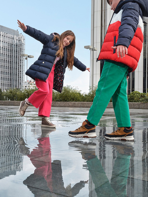 Geox Žuta dječja gležnjača Geox Flexyper Plus Boy