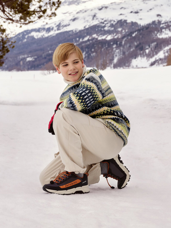 Geox Tamno sive dječačke tenisice Geox Flexyper Plus Boy