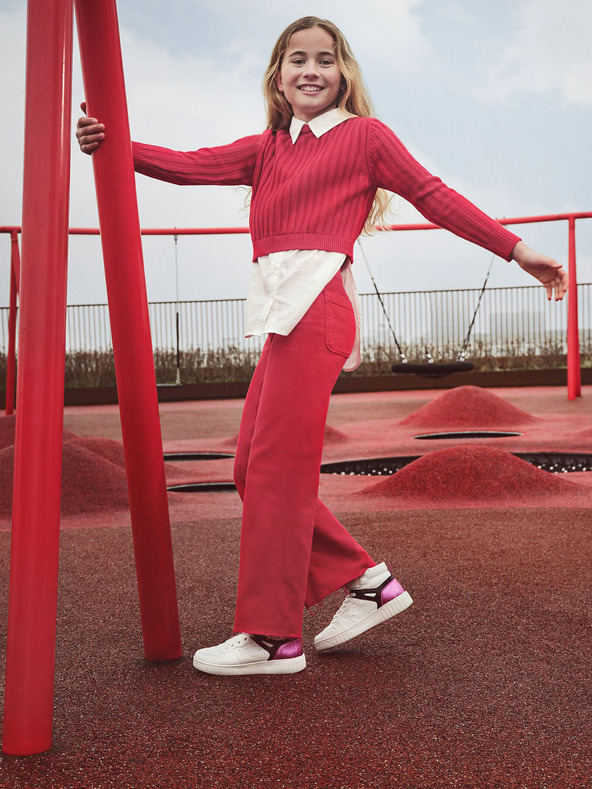 Geox Bijele gležnjače Geox Mikiroshi Girl