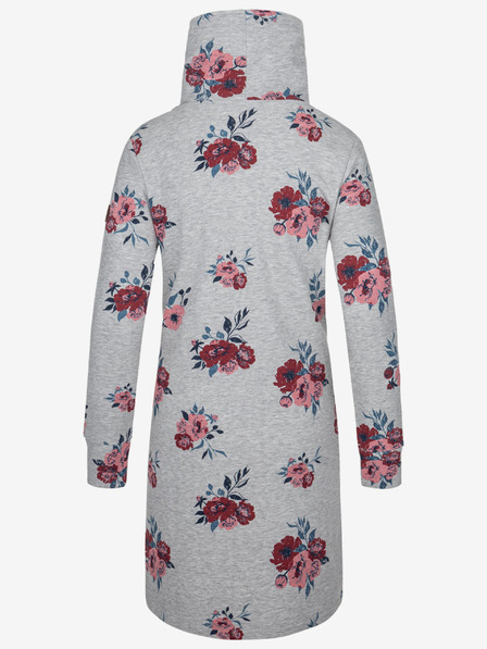 Loap Svijetlo siva ženska cvjetna haljina LOAP Ebuna