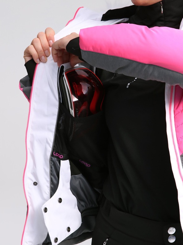 Loap Sivo-roza ženska skijaška jakna LOAP ORINNA