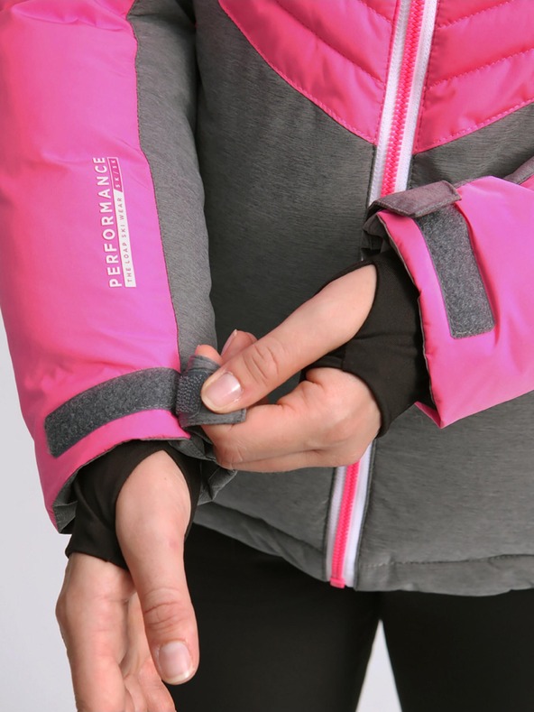 Loap Sivo-roza ženska skijaška jakna LOAP ORINNA