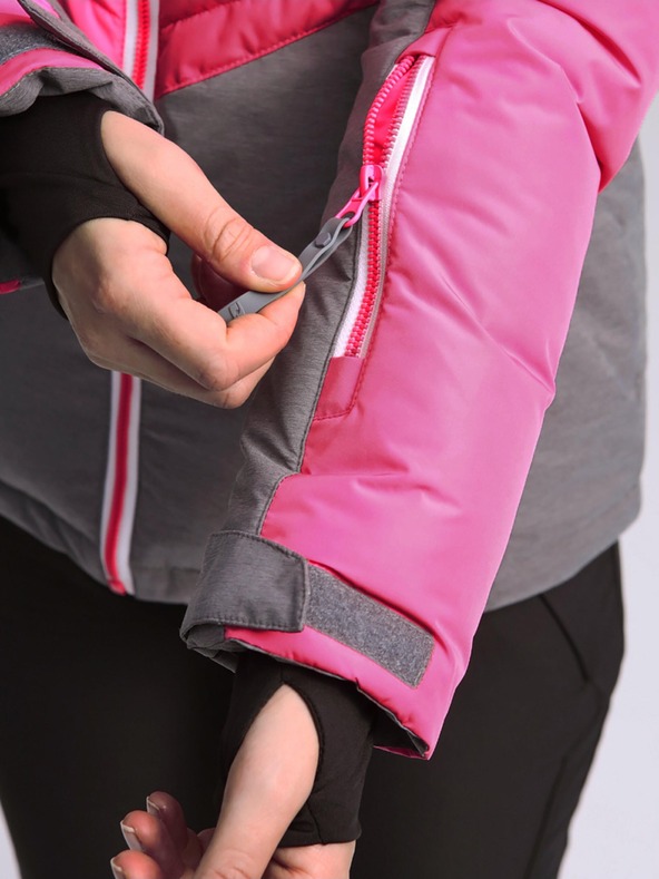 Loap Sivo-roza ženska skijaška jakna LOAP ORINNA