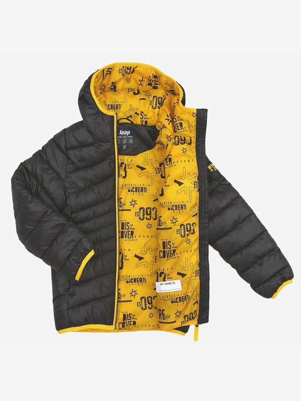 Loap Crna dječačka prošivena zimska jakna LOAP INTERMO