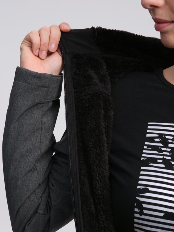 Loap Crno-siva ženska softshell jakna LOAP LUKA