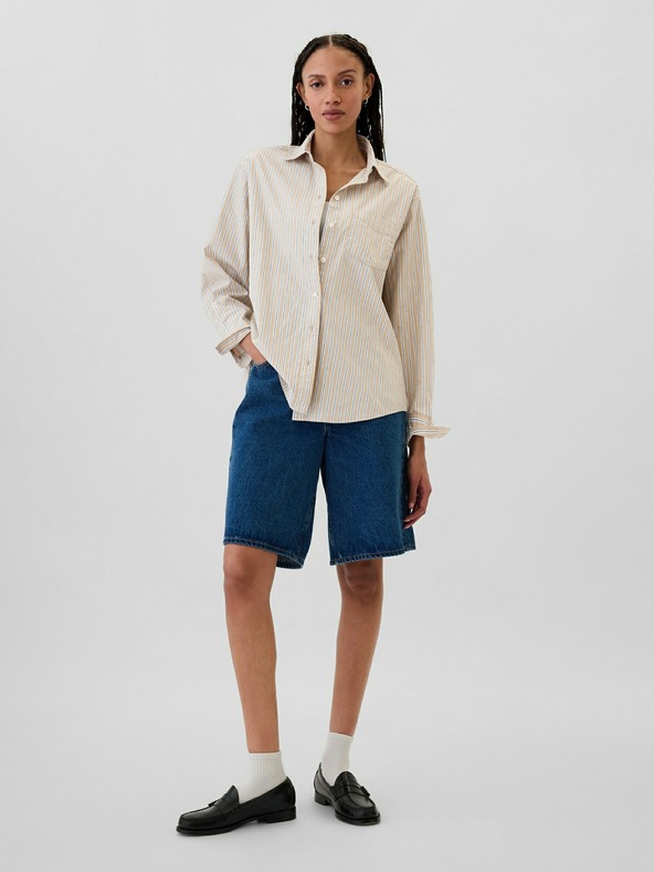 GAP Prugasta oversize košulja Poplin Big Shirt GAP
