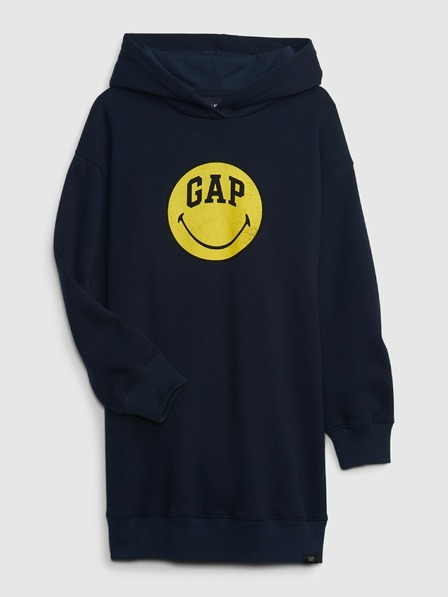 GAP Dječje mikinaste haljine Gap × SmileyWorld® GAP