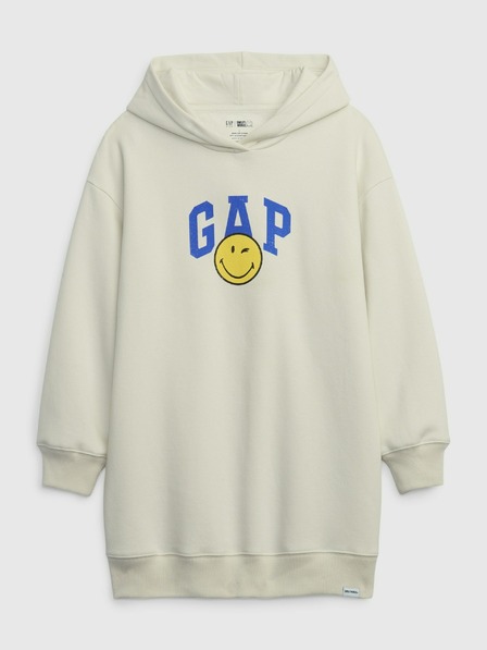GAP Dječje mikinaste haljine Gap × SmileyWorld® GAP
