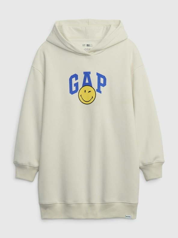 GAP Dječje mikinaste haljine Gap × SmileyWorld® GAP