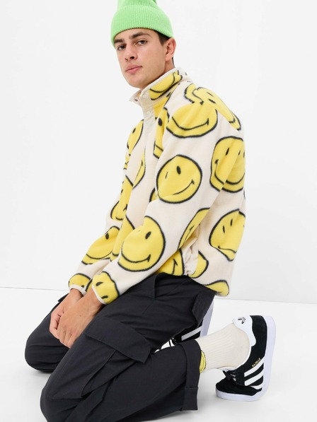 GAP Fleece duksica unisex Gap × SmileyWorld® GAP