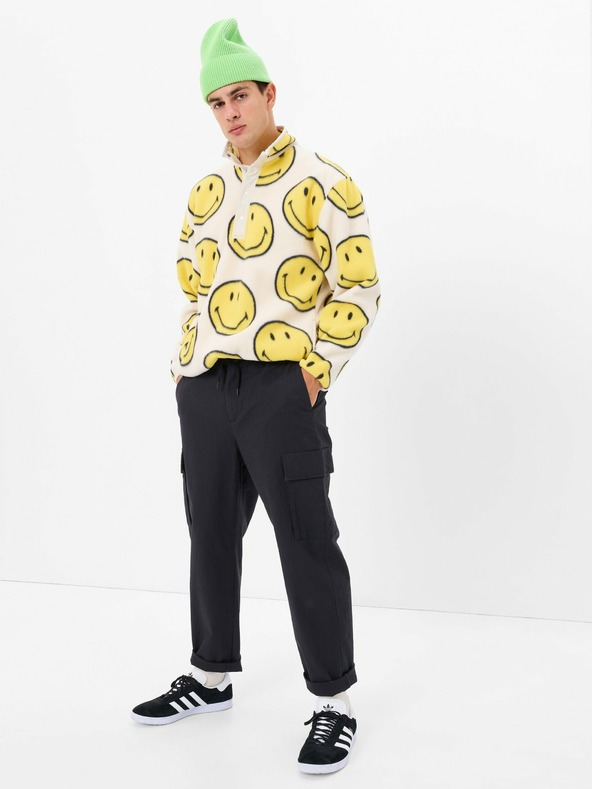 GAP Fleece duksica unisex Gap × SmileyWorld® GAP