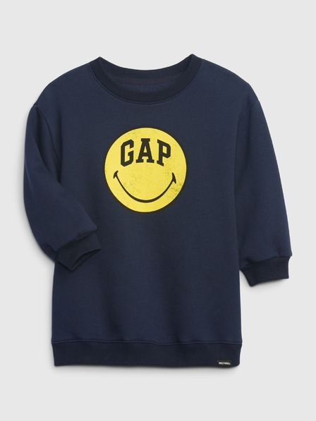 GAP Baby haljina s kapuljačom Gap × SmileyWorld® GAP
