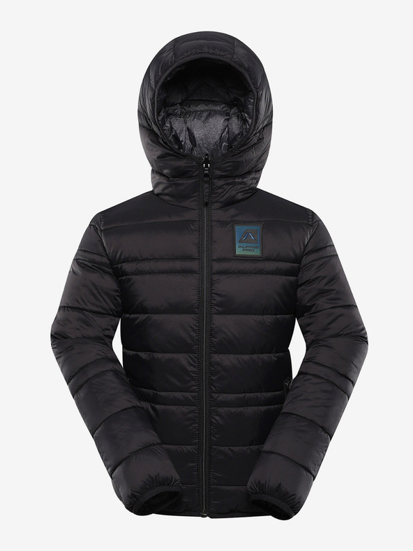 ALPINE PRO Dječja reverzibilna jakna hi-therm ALPINE PRO DOUWO crna