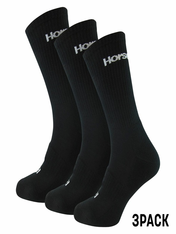 Horsefeathers Čarape Delete Premium 3Pack - crne veličine 11 - 13 HORSEFEATHERS