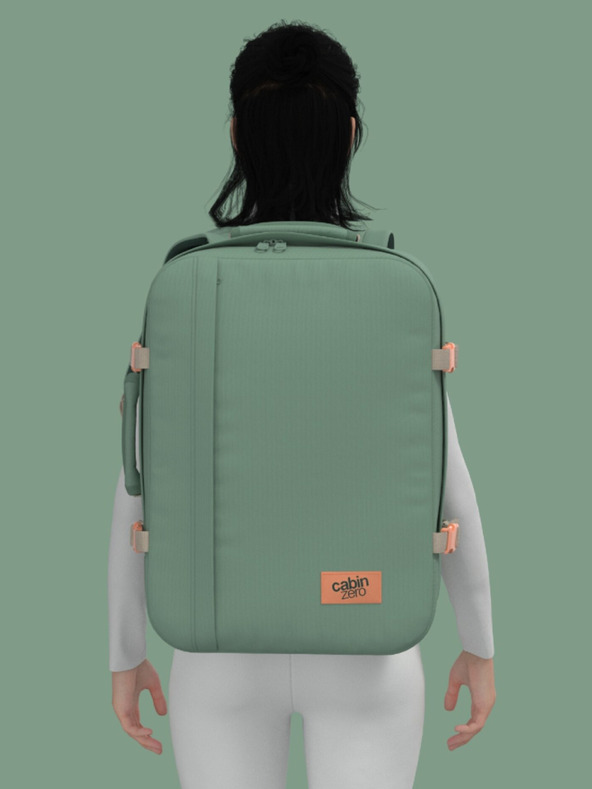 CabinZero Zeleni unisex ruksak CabinZero Classic 44L Sage forest