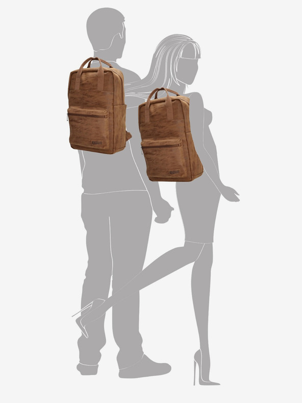 Enrico Benetti Ruksak Enrico Benetti Rotterdam 13" ruksak za prijenosno računalo Camel