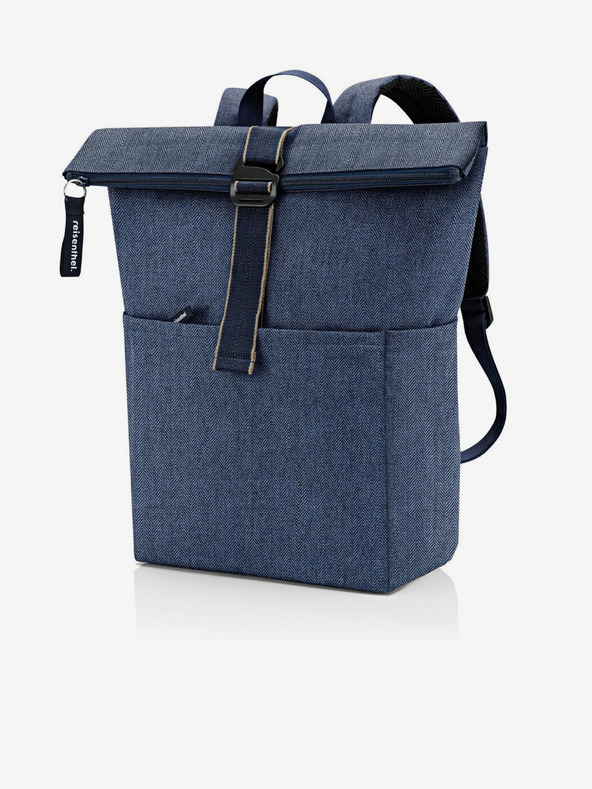 Reisenthel Ruksak Reisenthel Rolltop Ruksak riblja kost tamnoplava