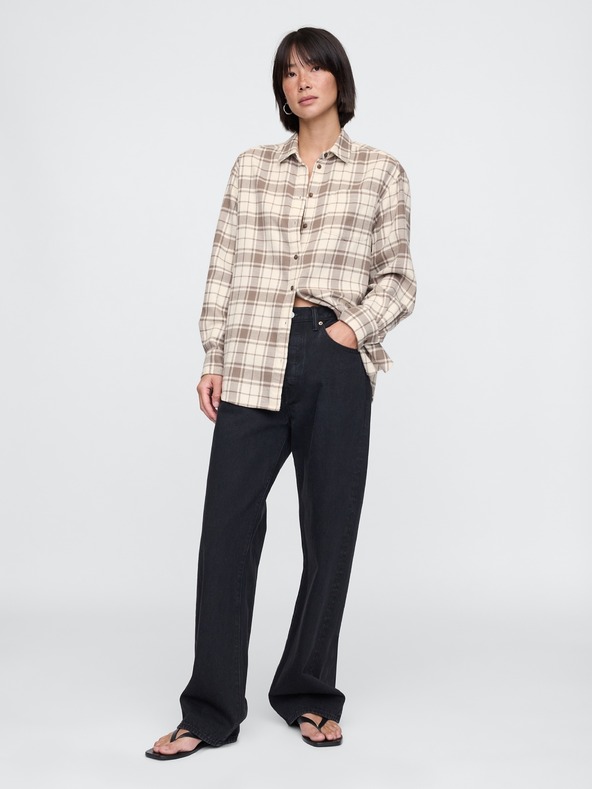 GAP Oversize flanelna košulja Big Shirt GAP