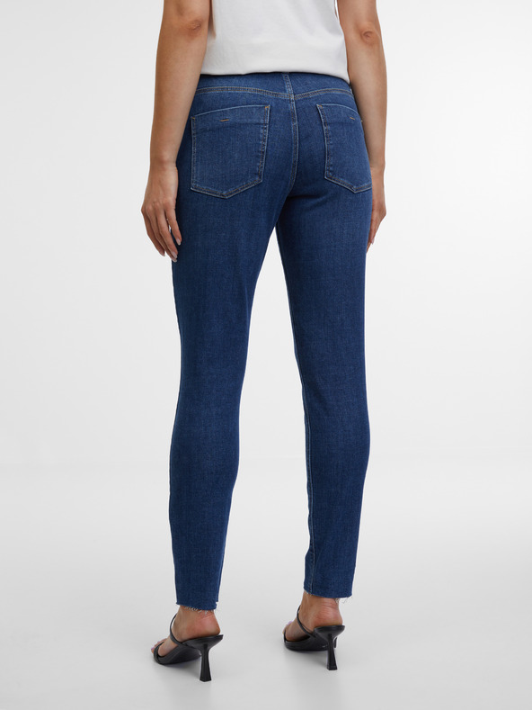 Orsay Tamno plave ženske skinny fit traperice ORSAY