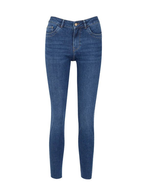 Orsay Tamno plave ženske skinny fit traperice ORSAY
