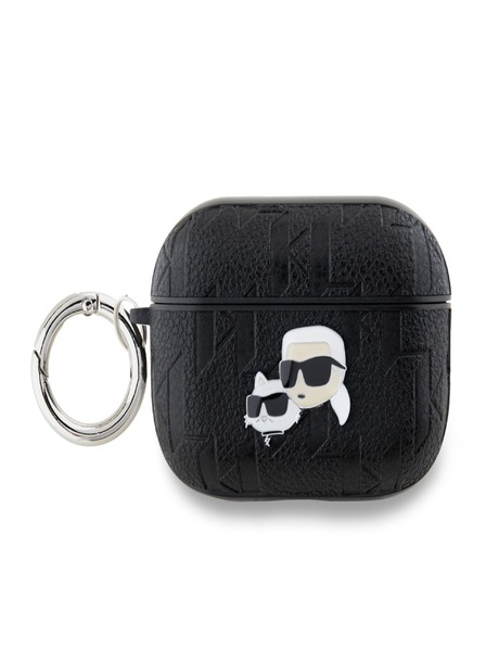 Karl Lagerfeld Karl Lagerfeld PU reljefna maska ​​Karl and Choupette Heads za AirPods Pro 2 crna