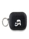 Karl Lagerfeld Karl Lagerfeld PU reljefna maska ​​Karl and Choupette Heads za AirPods Pro 2 crna